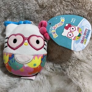 Squishmallows 3.5" Clip-On Summertime Hello Kitty
